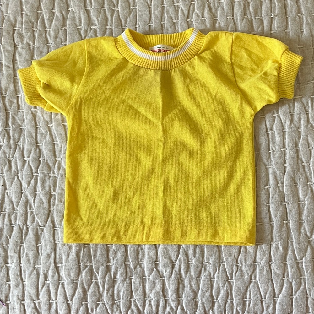 Baby vintage Short Sleeve Yellow Tee
